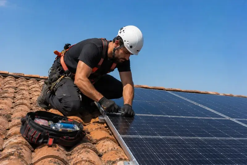 Maintenance et monitoring de panneaux solaires à Bachant
